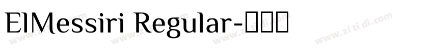 ElMessiri Regular字体转换
